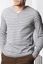 Blue Harbour Pure Cotton Y-Neck Stripe T-Shirt [T28-1714B-S]