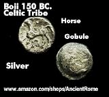 51nHsIw F3L. SL160  THE BOII TRIBE. Ancient Celtic Silver Coin. Ruselsdorf Hoard. Horse and Rider.