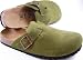 Betula Licensed by Birkenstock Olive Green Suede Clog Size: 36