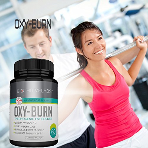 OXY-BURN Thermogenic Supplement Pills - 60 Capsules of Extreme Fat Burner - Best Metabolism Booster for Fast Weight Loss. Gives Multiple Health Benefits: Become Thinner, Stronger and Live Longer