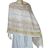 Shawl and Wraps Kashmir Sozuni Embroidered 28 x 75 inches (ebsp015)