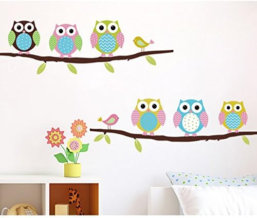 CaseEver Cute Owls Decor Wall Sticker Decal Removable Wallpaper Mural