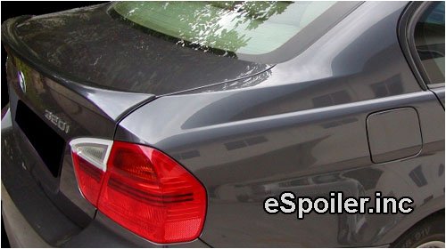 06-08 BMW 3-Series Sedan Painted OEM Factory Style Spoiler - (Color Code: 354 - Titanium Silver Met)