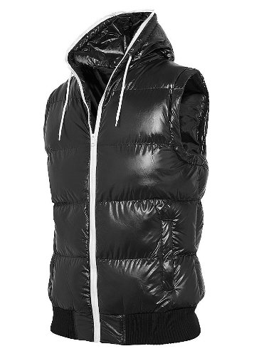 Produkt-Bild: Urban Classics Weste Hooded Bubble Vest, black/white