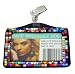 Rhinestone Crystal Bling Horizontal Badge Holder (Rainbow)