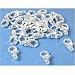 25 Lobster Clasps Claw Silver Plated Beading 10x6mm