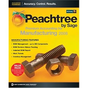 Peachtree Premium Accounting for Manufacturing 2008 Multi-User Value Pack by Peachtree Software