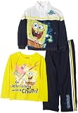 Sponge Bob  Boys 2-7 3 Piece Pant Set,Blue,4