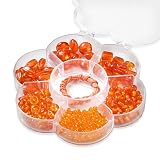 KnorrPrandell 6049110 - Sortimentsbox Blume, 6 Sorten, 90 g, Wachskordel in Box, orange handgefertigt