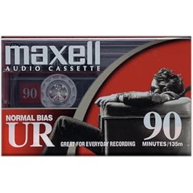 MAXELL UR-90 Blank Audio Cassette Tape (2 pack)