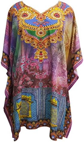 NEW WOMENS LADIES KIMONO PONCHO LOOSE WATERFALL POLYESTER CAFTAN TOP SHIRT