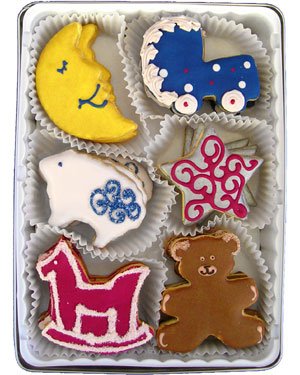 Beautiful Cookies Organic Baby Tin Organic Cookies Cookies, 24 Cookies by Beautiful Cookies