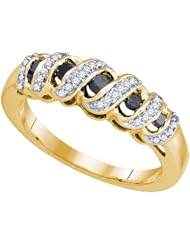 0.35CT BLACK DIAMOND FASHION RING