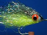 NEW FLIES Pearlescent Nuclee-r Bunker - Purple & Fluorescent Yellow Chartreuse UVA
