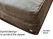 Dogbed4less Luxury Extra Large Orthopedic Memory Foam Dog Bed for Large Dogs with Durable Waterproof Internal Case, Removable Washable Denim Cover and Extra Bonus Pet Bed Cover, XL 40X35X4, Brown
