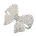 Binmer(TM)Women Shine Rhinestone Girls Hairpin Bowknot Pearl Hair Clip Summer Joker Barrettes Headwear Accessories (Silver)