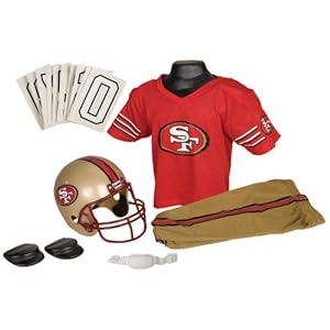Franklin Sports NFL 49Ers Deluxe Uniform Set - Medium