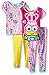 Despicable Me Girls Royally Pink Minion 4-Piece Pajama Set