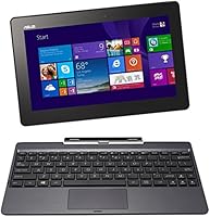 Asus Transformer Book T100TA 25.65 cm (10.1 Zoll) Convertible Tablet PC (Intel Atom Quadcore Z3740 1,3GHz, 2GB RAM, 32GB HDD, Intel HD, Windows 8 Touchscreen) grau