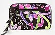 Vera Bradley Zip Around Wallet Purple Punch