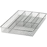 Spectrum Diversified 53170 Large Grid Flatware Tray, Chrome