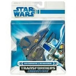 Star Wars Transformers Crossovers Jedi Starfighter to Obi-Wan Kenobi - Blue