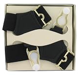 Men's Luxury Sock Suspenders (SKS26)- Black