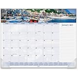UPC 038576011533 product image for AT-A-GLANCE Visual Organizer Recycled Harbor Views Desk Pad, 22 x 17 Inches, 201 | upcitemdb.com