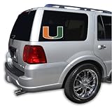 Miami Hurricanes Cutz (10x12) (10x12) Set of 4 Glass Window Tattoos - NCAA College Athletics