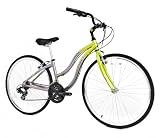 Raleigh Cruz Womens Town & Comfort Bike - Silver/Green, 14 Inch