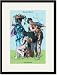 Black Framed/Matted Print 17x23, Classical Greek Musicians
