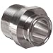 Parker Sanitary Tube Fitting, Stainless Steel 304, Adapter, 1-1/2" Tube OD x 2" NPT Male