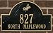 Los Angeles Dodgers Black and Gold Personalized Address Plaque