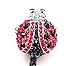 Crystal Red Lady Bug Retractable Badge Reel/ID Badge Holder