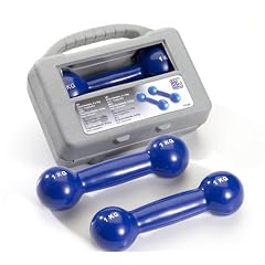 Happy People Vinyl Hanteln 2 x 1,0 Kg Blau inkl. Koffer