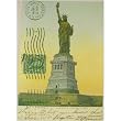 Famous Monuments Assortment: Pisa,Eiffel, Statue of Liberty, Golden Gate, 4 assorted prints