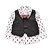 LvYinLi US Baby Boys 4 Pieces Bowtie Gentleman Long sleeve shirt Vest With Pants