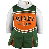 adidas Miami Hurricanes Green Infant Two-Piece Cheerleader Dress