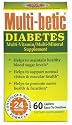 Multi-Betic Multi-Vitamin/Mineral/Antioxidant Tablets, Advanced Diabetic Formula, 60-Count Boxes (Pack of 2)