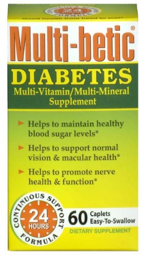 Best Price Multi-Betic Multi-Vitamin/Mineral/Antioxidant Tablets, Advanced Diabetic Formula, 60-Count Boxes (Pack of 2)