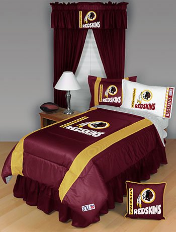 NFL Washington Redskins 5 Pc Queen Bed in a Bag Comforter and Sheets