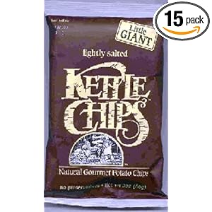 Kettle Bakes Potato Chips, Lightly Salted, 4-Ounce Bags (Pack of 15) by Kettle
