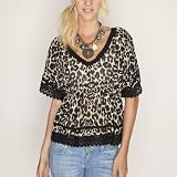 ALI & KRIS Chiffon Animal Womens Top
