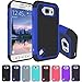 S6 Active Case, LK [Drop Protection] Shock-Absorption Hybrid Dual Layer Armor Defender Protective Case Cover for Samsung Galaxy S6 Active (Blue)