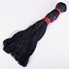 45 m�tres Cordon Cir� Coton 1mm cordes - Noir