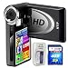 SVP T400-Black 1280x720p True HD Camcorder with 2.4 LCD (SVP 4GB SDHC Memory Card & AA Rechargeable Set Included)