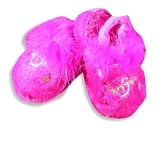Hang Ten - Toddler Girls Soft Plush Slingback Slipper, Raspberry