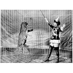 WONDERFUL A4 GLOSSY PRINT - 'VALECITAS LEOPARDS' - CIRCA 1906 (A4 PRINTS - VINTAGE CIRCUS FLYERS / ADVERTISING POSTERS)