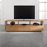 UPC 042666157087 product image for Sauder Sauder Soft Modern Entertainment Credenza - Pale Oak, Brown, Solid Wood / | upcitemdb.com