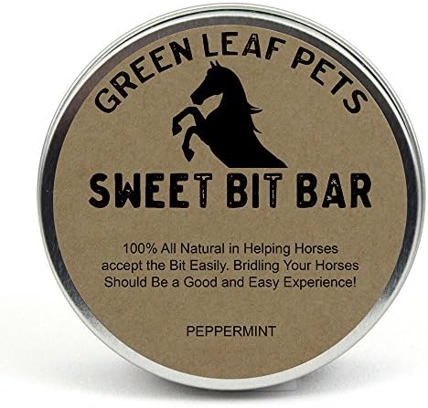 4 Oz. Peppermint Sweet Bit Bar for Horses - Assists with Horse Bit Training - Training Aids for Horses - 100% Natural